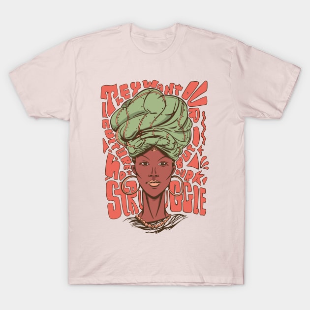 african queen T-Shirt by DopamIneArt